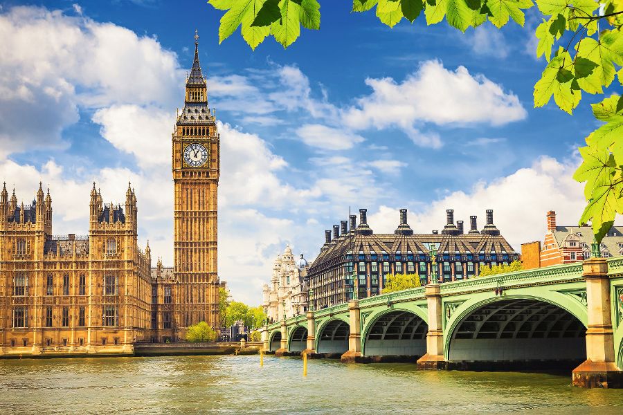 Big Ben at summer, London
